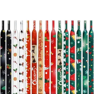 Image for Winter Snow Christmas Printing Creative Shoelaces  