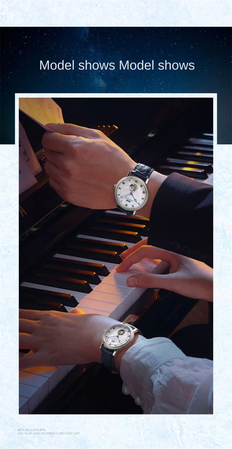 Orologio meccanico ultra sottile Carnival Brand IW Series da uomo con cinturino in pelle, movimento MIYOTA, tourbillon, orologio da uomo di lusso_voghion.com