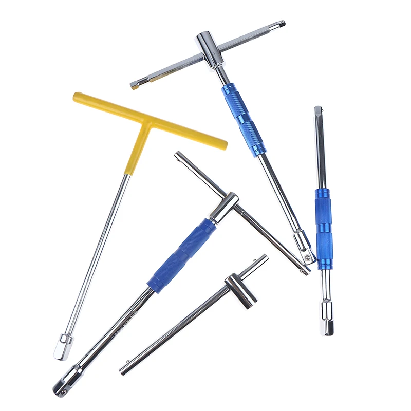 1pc Multifunctional T-Handle Socket Wrench Set Interchangeable Sockets Lever Bar Easy-to-Use Hand Tool for Home Car Repair