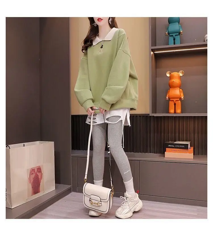 Streetwear Polo Neck Sweatshirt 9