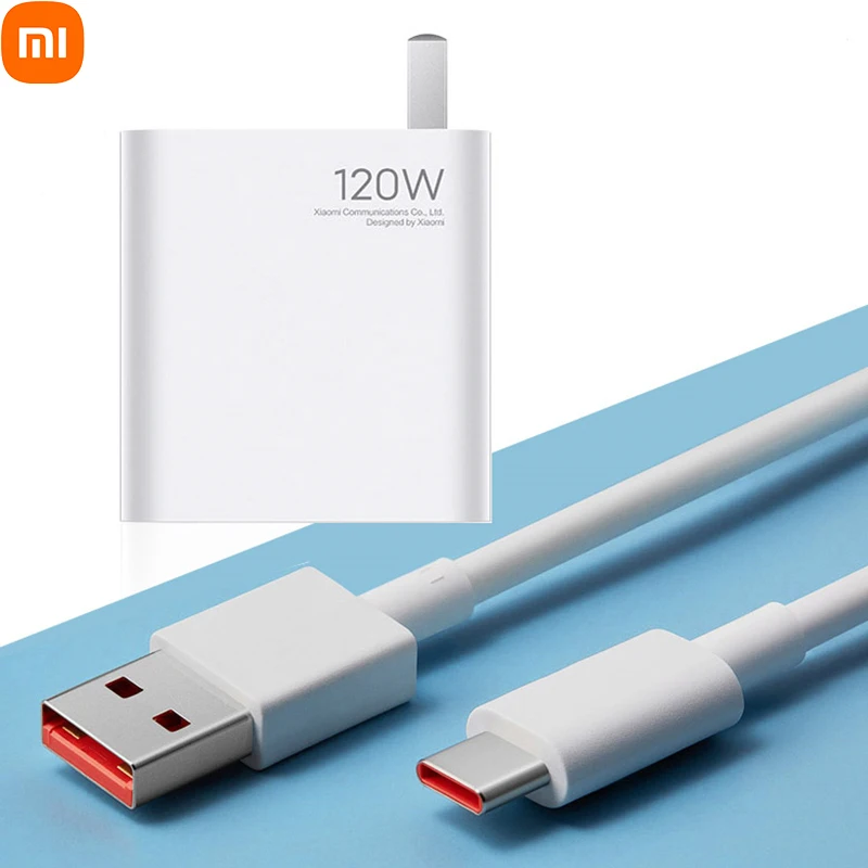 Xiaomi cargador de carga rápida Original, 120W, nueva tecnología, Cable