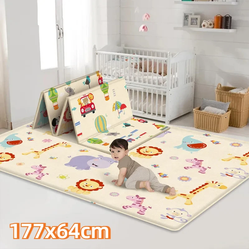 Baby play mat 177*64cm Foldable Educational Children Carpet Kindergarten Crawling Mat Activity Game Toy Gifts