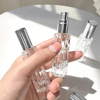 Bouteille de pulvérisation de parfum en verre de 10ml, tête de pulvérisation en aluminium, distributeur de parfum, bouteille vide à pression, 1 pièce 1