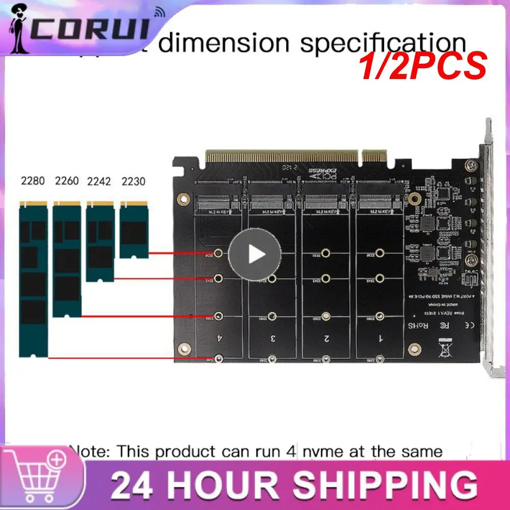 

Карта разделения сигнала PH44 NVME 4, карта дисков, 1/2 шт., поддерживает SSD/Φ устройство M.2 NVME протокол жесткого диска