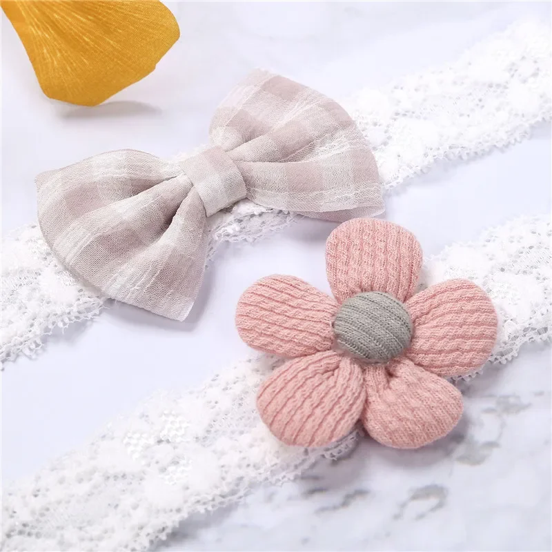 0-18months Baby Girls Baptism Shoes And Headband Set  Soft Sole Floral Mary Jane Flats Shoes For Infant Girls 5