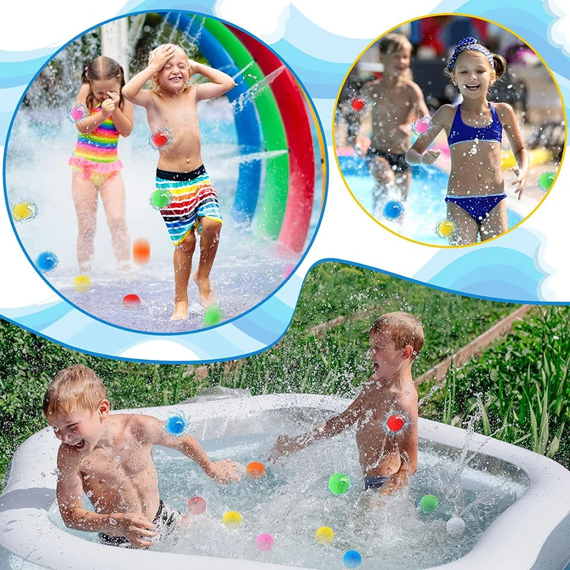 Water Ball Soft Children Sports Toys Summer Outdoors Beach Park Water Play Toy Pool Activity Props Kids Festival Gifts TMZ 6