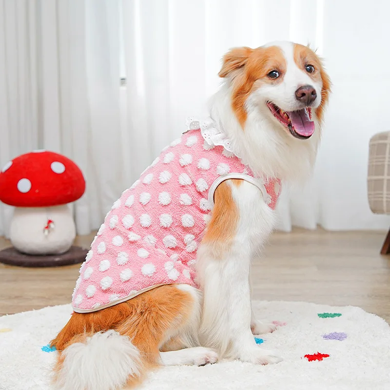 Sudadera con capucha de forro polar para perros abrigo invierno_voghion.com