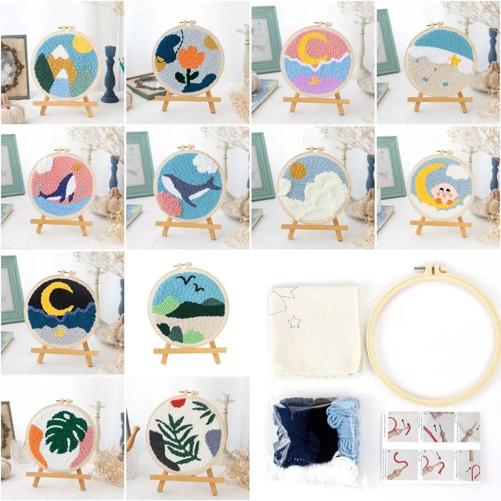 

Ornament Sewing Accessories Handmade DIY Crafts Embroidery Sets Cross Stitch Kit Needle Punch Embroidery Hoop