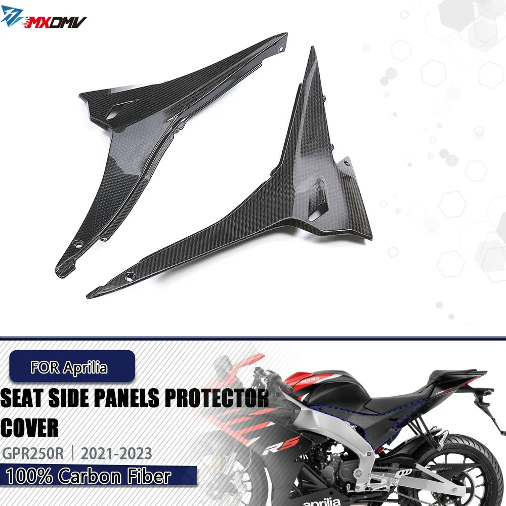 

For Aprilia GPR250R GPR 250R 2021 2022 2023 Motorcycle Carbon Fiber Driver Seat Side Panels Protector Cover