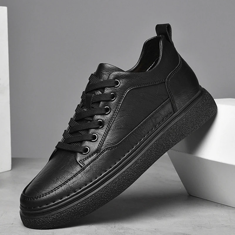 Men Sneakers Elevator Shoes Man Breathable Sports Casual Board Shoes Comfortable Platform Men Hidden Inner Heightening Shoes 8cm 3