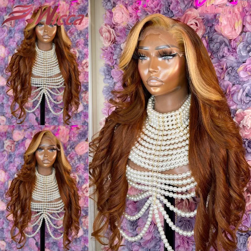 

Ginger Blonde Body Wave Lace Frontal Wig Peruvian Transparent Lace 13×4 Lace Front Brazilian Human Hair Wigs For Women