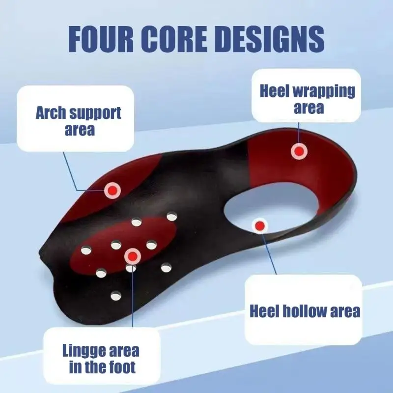 2pack Orthotic Insole Arches Support Shoe Soles Orthopedics Insoles Ergonomic