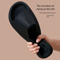 EVA Men Sandals Flip Flops Man Slippers Solid Color Simple Non-slip Soft Sole Comfortable Shower Slippers Outdoor Couple Shoes