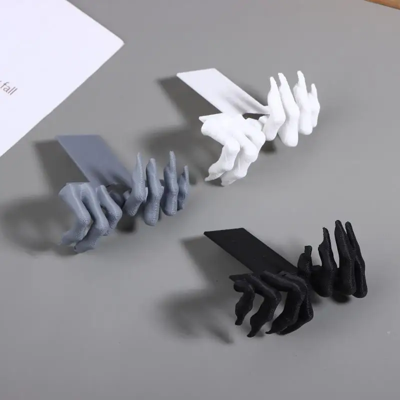 2개의 창의적인 북마크, 독특하고 개인화된 3D 프린팅 페이지 마크, 공포 분위기 디자인, 내구성 있는 소재