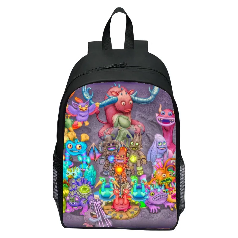 New Product Printed My Singing Monster Backpack Cartoon Backpack Primary School Grade 4