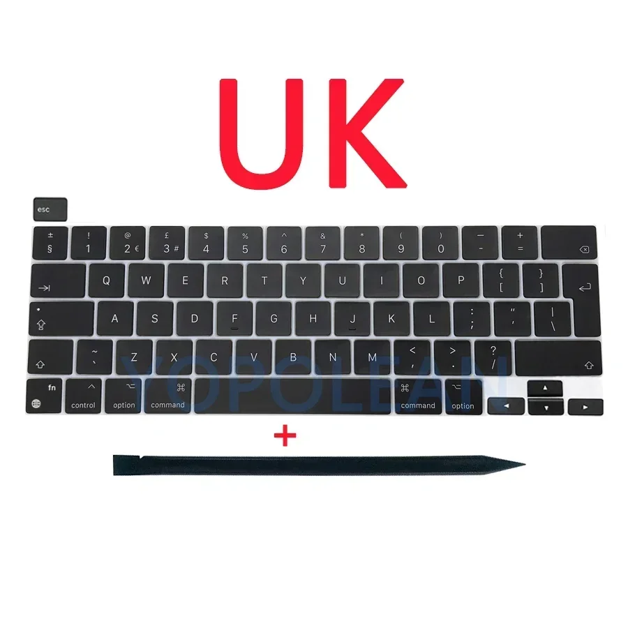 Keyboard Keycap For Macbook Pro 13" M1 M2 A2338 Keycaps Keys Key Cap US UK Russain French Spain Late EMC 3578