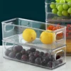 1pc-Refrigerator Food Storage Container Refrigerator Organizer Bins Stackable Fridge Food Storage Box with Hand Kitchen Accessor 5