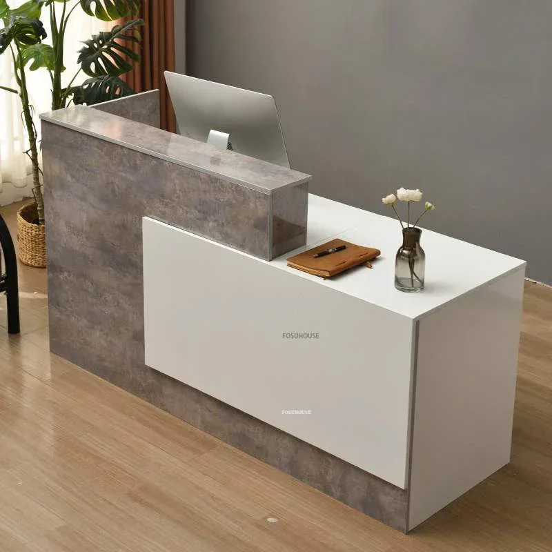 Modern Reception Desk Home Company Front Desks Hotel Welcome Commercial Beauty Salon Counter Cashier Desk Office FurnitureN