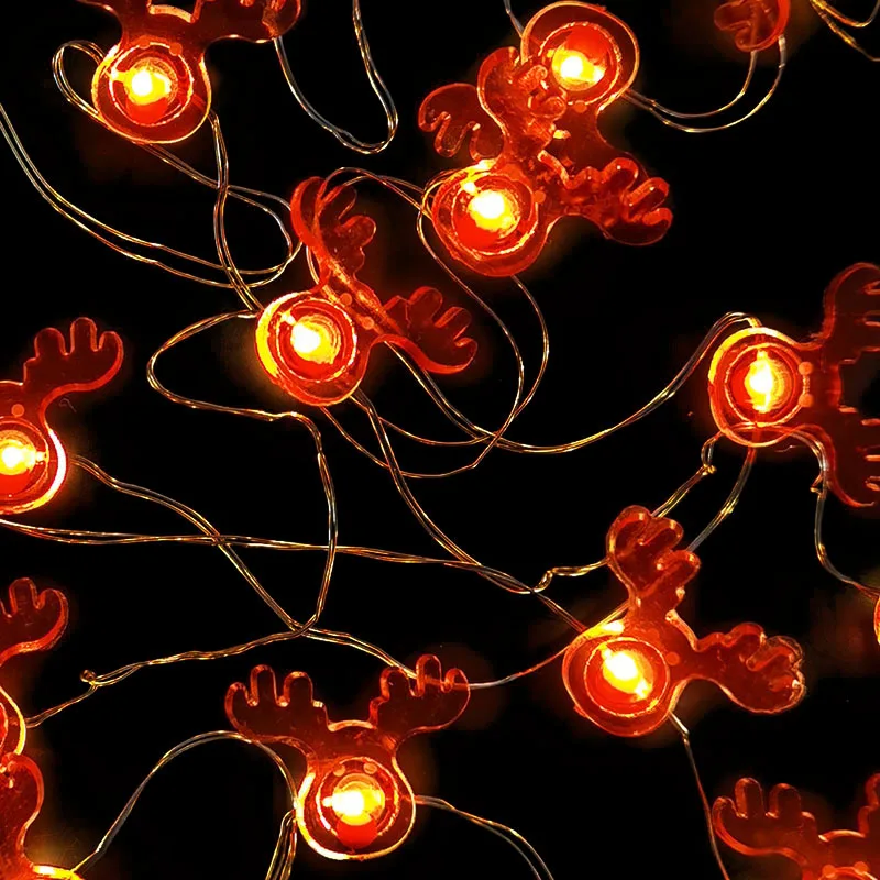 2m 20led Weihnachts lichts chnur Santa Claus Elch Weihnachts baum Licht Frohe Weihnachten Party Dekorationen für Zuhause Navidad Neujahr – Detail 9