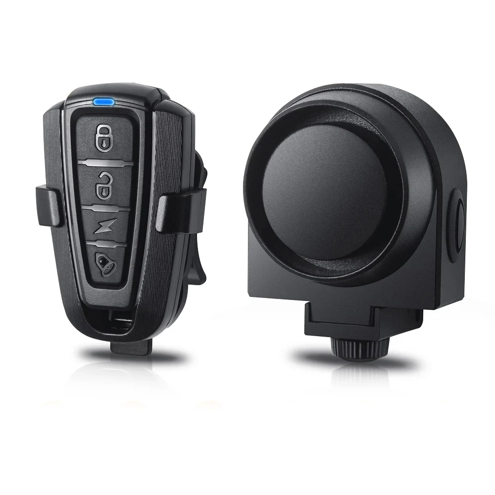 Enhanced Bike and Motorcycle Alarm Security System with Vibration Motion Sensor and Rechargeable Alert Device