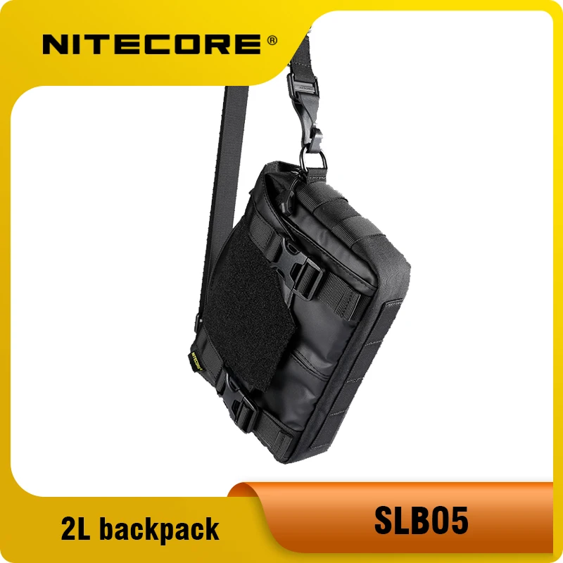 NITECORE 대용량 슬링 백, 핸드백, 방수, 600D 나일론 원단, SLB05, 2L