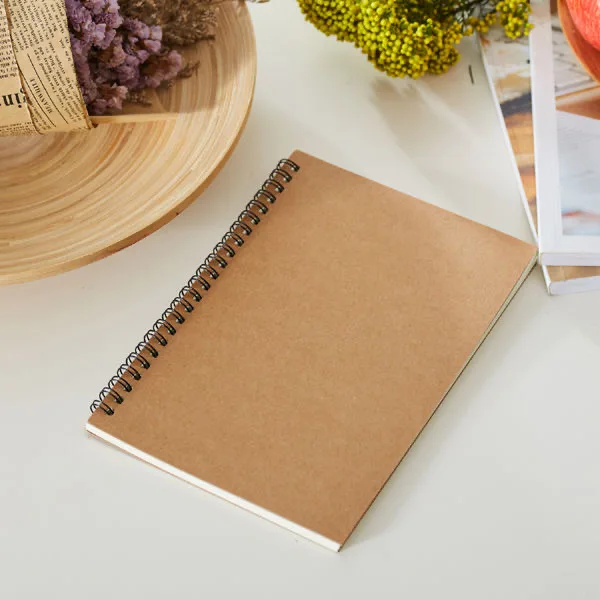 Whimsical Kawaii Spiral-bound Notebook - 50 Sheets, A5/A6 Size