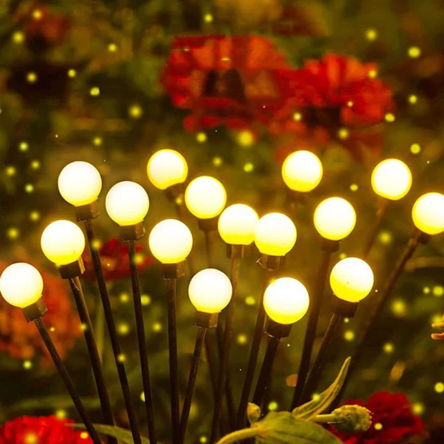 Guirlande lumineuse en forme de feu d'artifice à énergie  solaire,imperméable,8 Modes d'éclairage,luminaire décoratif d'extérieur,idéal  pour un jardin,une pelouse, - Type Colorful-120 lights-8 modes