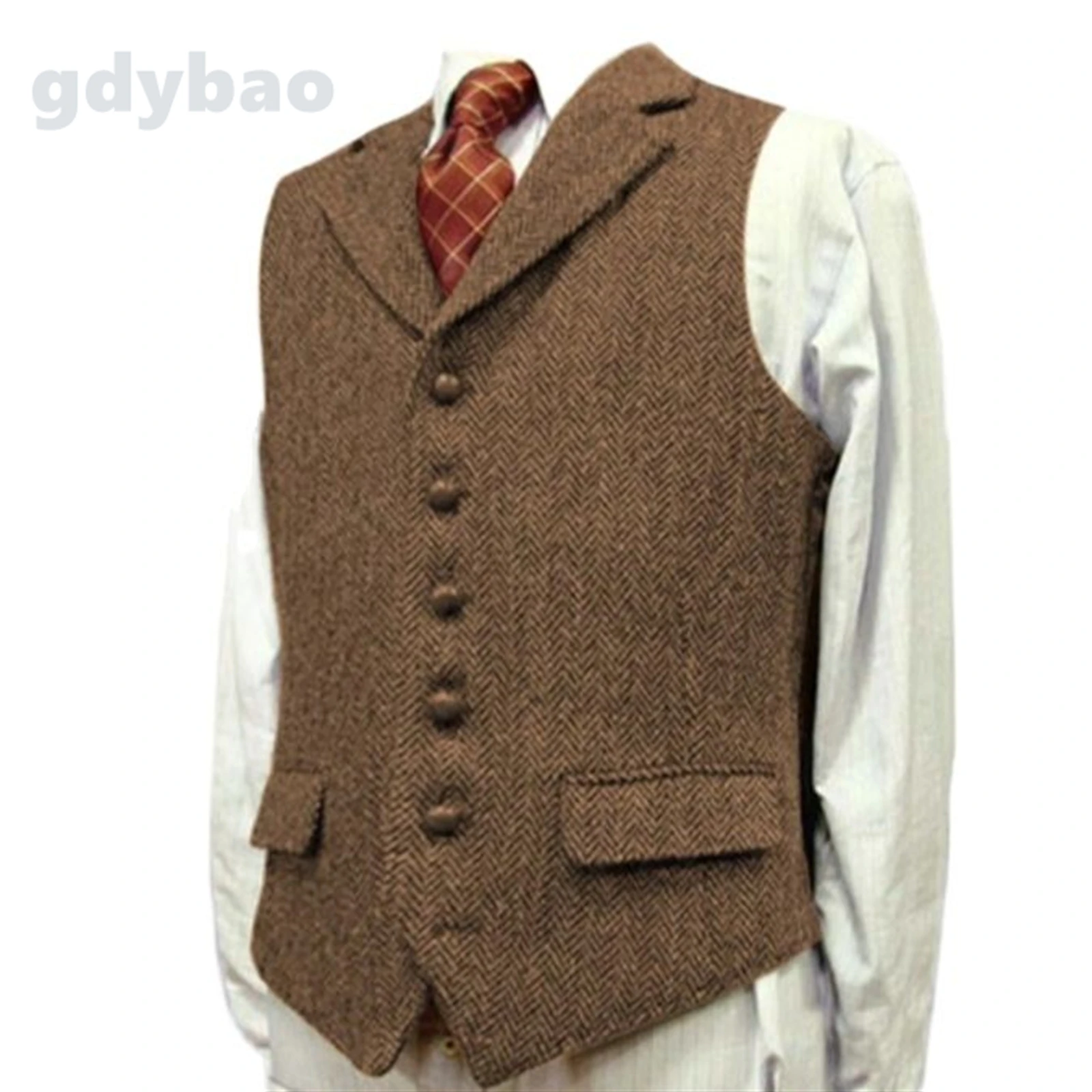 Купить Мужскую Жилетку Коричневую