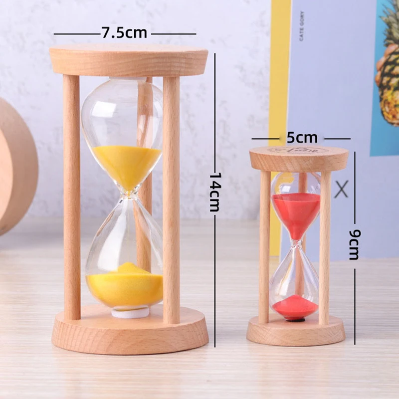 3/5 Min Wooden Hourglass Desktop Decoration Sand Clock Creative Timer Kid Game Gift Shower Timer 1pcs sand timer liquid hourglass timer colored hourglass