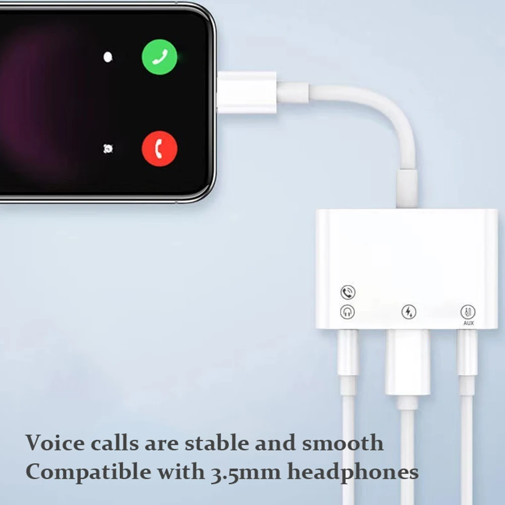 Three-In-One Type C To 3.5 Mm Jack Adapter Usb C Charging Noise Reduction Audio Cable for Samsung Huawei Oppo Xiaomi type c to 3.5mm adapter