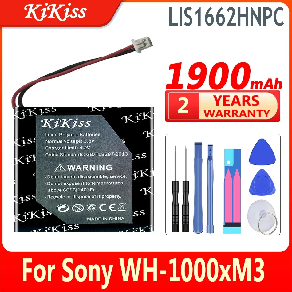 Batteria Kikiss 1800Mah Sp 624038 Lis1662Hnpc Per Sony Wh-1000Xm3 Wh-1000Mx4 Wh-Ch710N/B Wh-Xb900 Wh-Xb900N Wh-Xb910 Wh-Xb910N