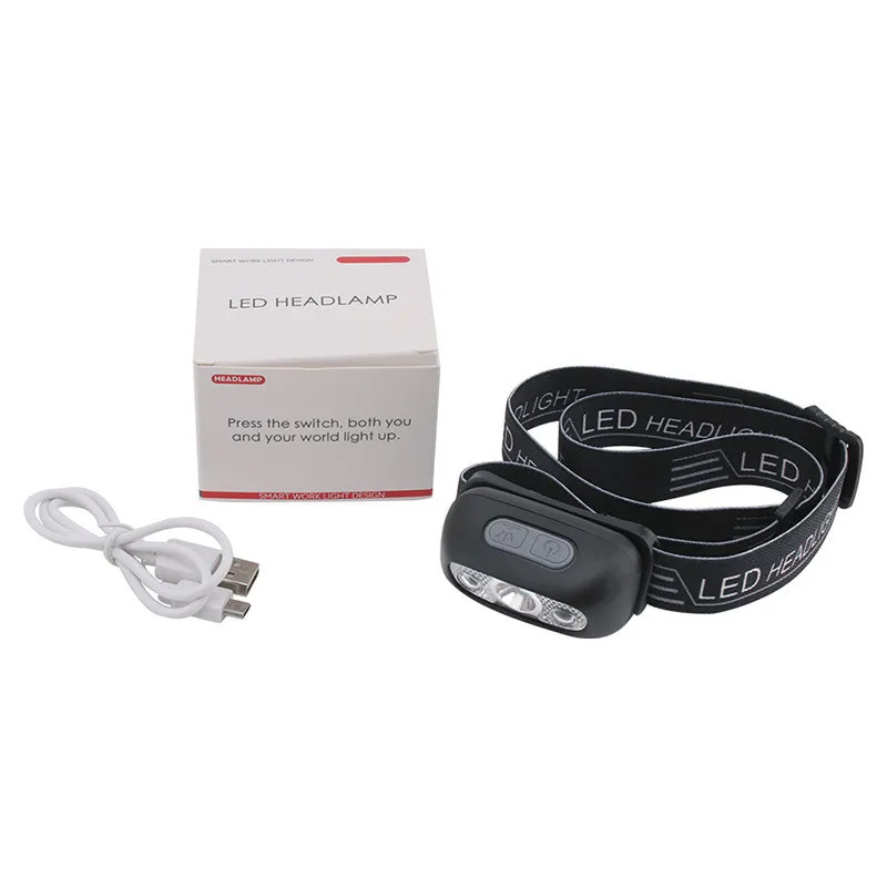 Induction headlight USB color box packaging