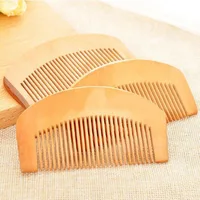 Natural Peach Wood Hair Comb Anti-Static Handcrafted Fine Tooth Comb Massage Head Comb Hair Hair Styling Accessories Hairbrush - Image 3