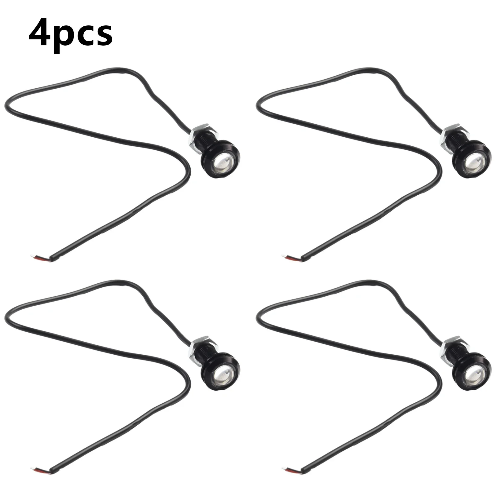 4pcs Blue LED Boat Light Silver Waterproof Outrigger Spreader Transom Underwater Flood Beam Signal Lamp Accessories