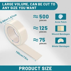 Premium Hydrocolloid Wound Care Roll - Self - Adhesive, Highly Absorbent Bandages (Onesize)