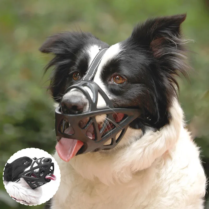 Dog Muzzles Reflective Adjustable Anti Biting Mouth Mask Small Medium Dogs dog muzzle