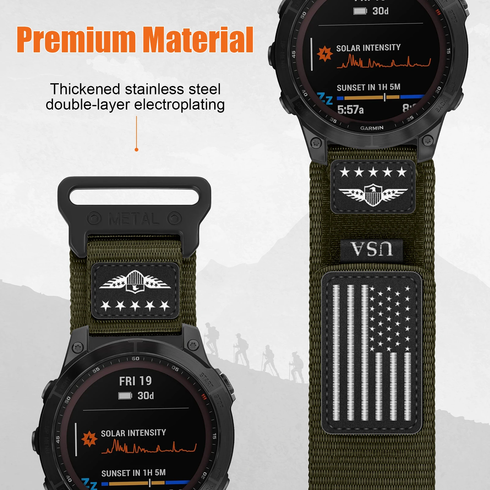 Durable Trail Loop Strap with Quick Fit Bracelet Adjustment
