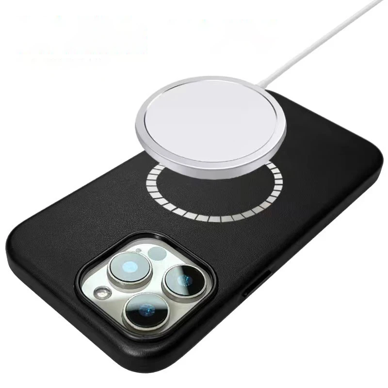 Sleek Black Matte Magnetic Phone Case with MagSafe Compatibility