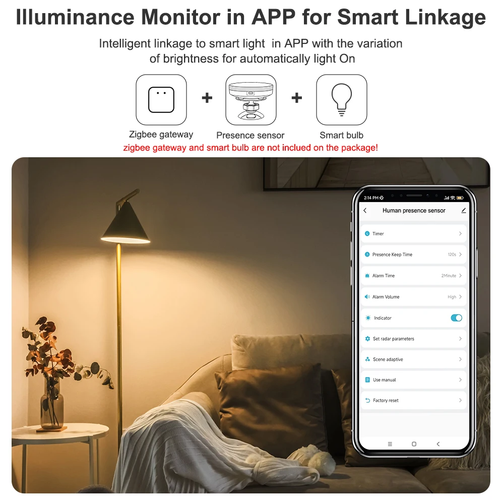 Рисунок 5 - Датчик присутствия человека Zigbee Mmwave