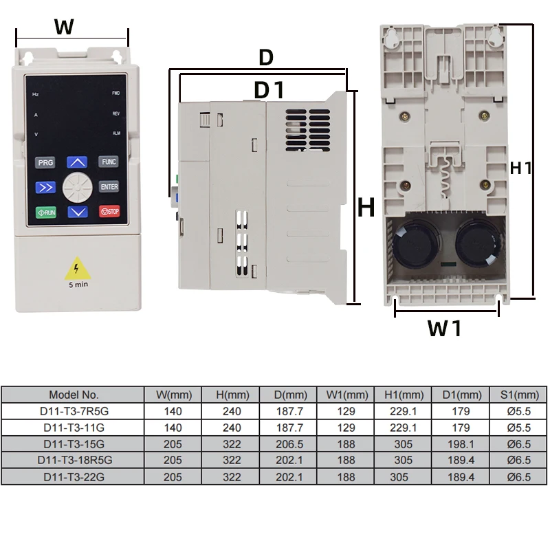 모터 속도 제어 인버터용 태양광 VFD DC250-880V  3PH 380V 0.75/1.5/2.2/3/4/5.5/7.5KW 가변 주파수 드라이브 변환기