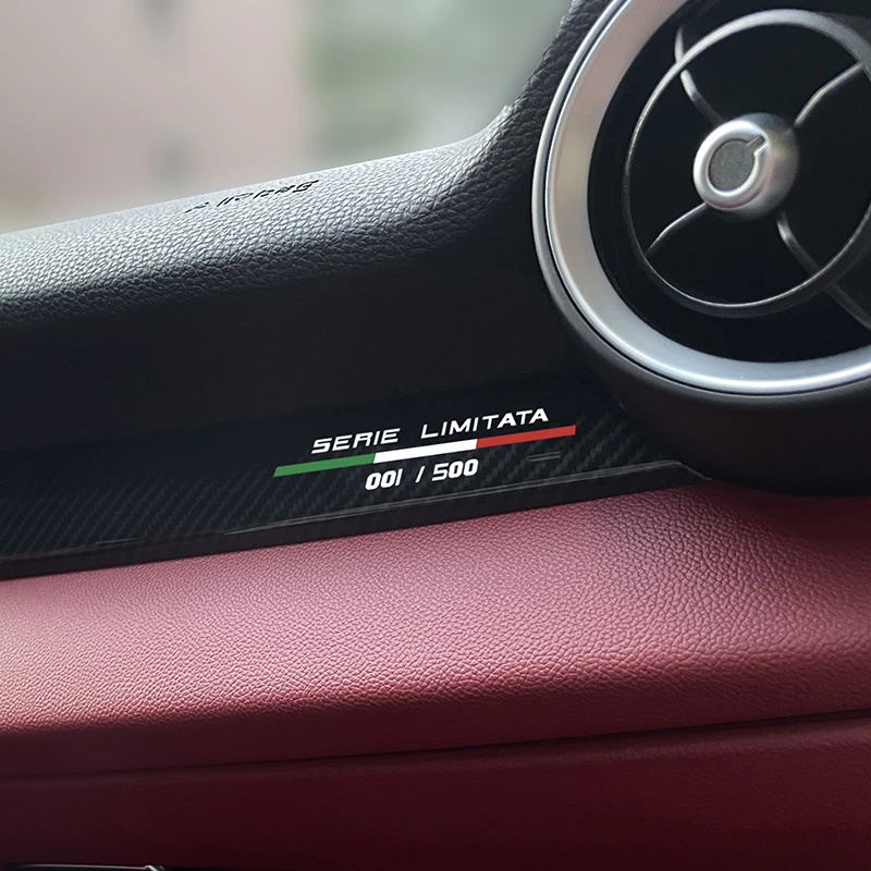 Car Body Center consolcancellited Edition Sticker per Alfa Romeo Giulia Stelvio Gtam accessori per la decorazione di interni modificati - immagine 4