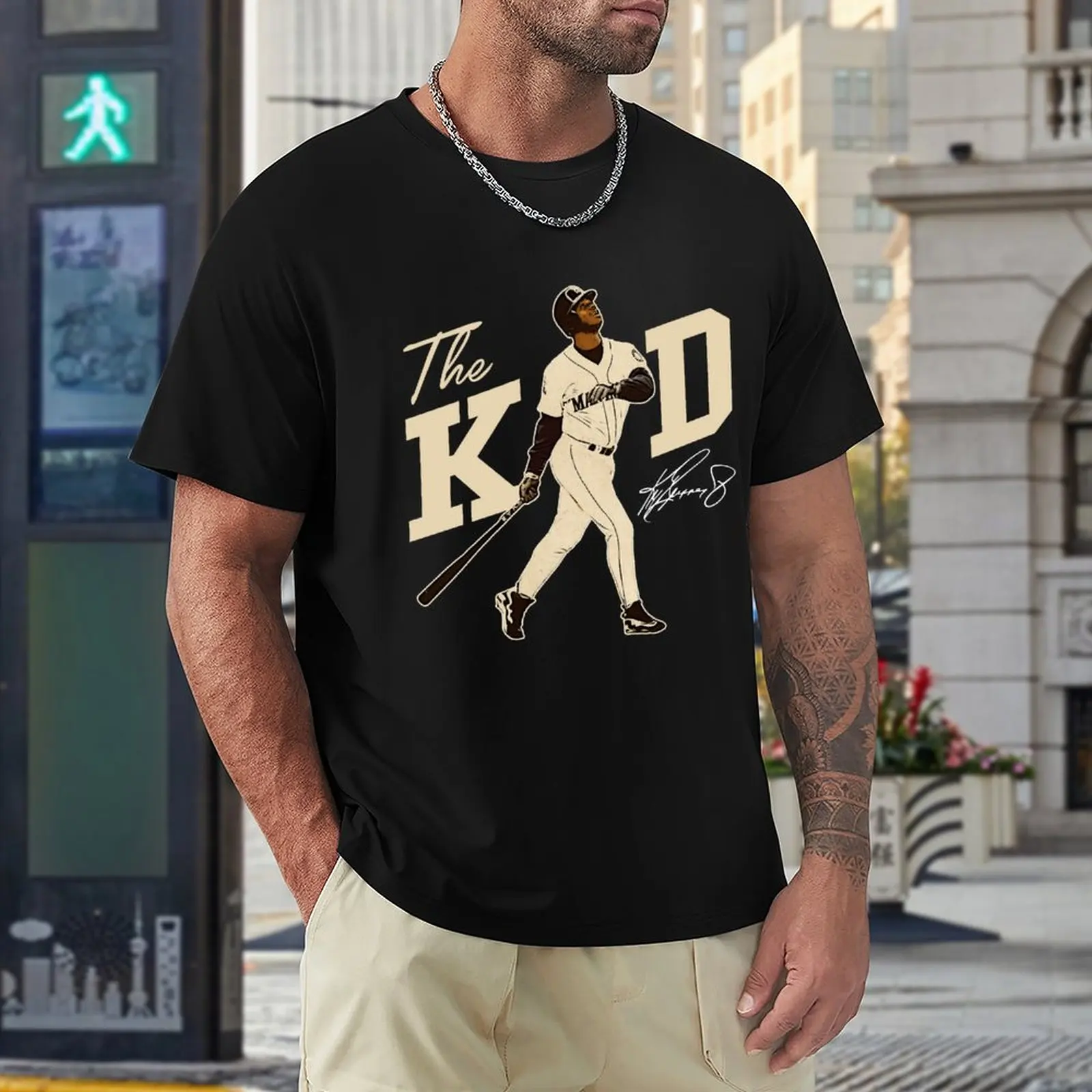 0時まで限定値下 KENGRIFFEY Jr. ベースボールシャツ 2XL Ken Griffey Jr The Kid Baseball Vintage Signature Perfect