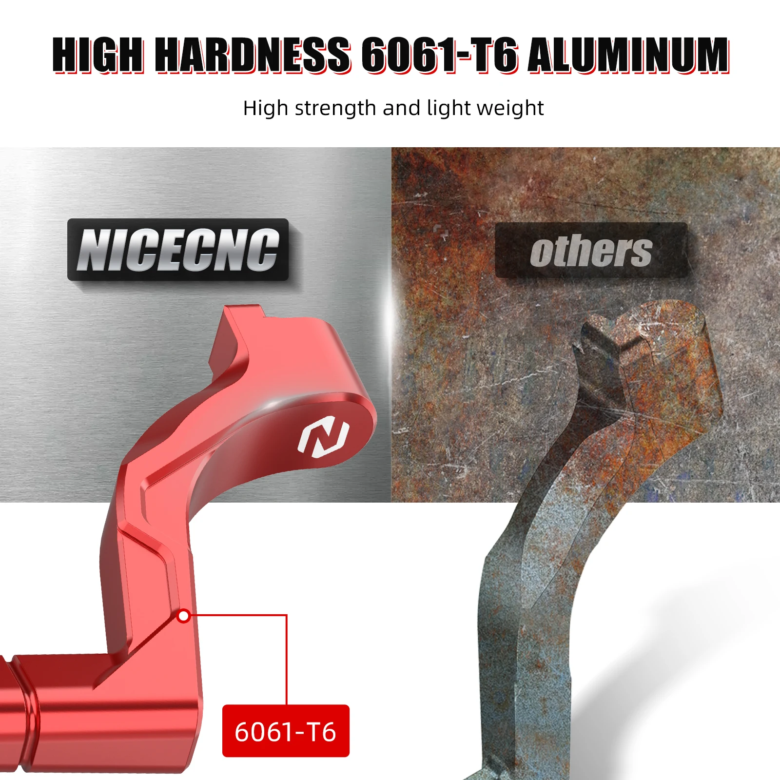 NICECNC 200 Blaster Kickstarthebel ATV Kickstarter Anti-Rutsch-Aluminium für Yamaha Blaster 200 YS200 SE 1988–2006 1989 2001 2002 – Detail 3