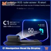 C1 Navigation Projection For HUD OBD2 GPS Bluetooth-compatible Auto Head Up Display Overspeed RPM Voltage Warning Car Parts