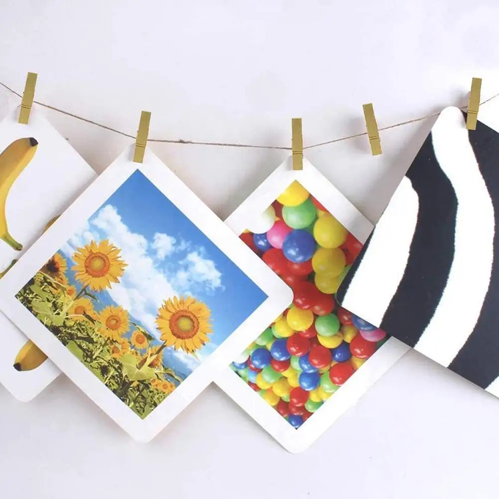 50/100 Pcs 사진 페그에 대 한 25mm 미니 황금 나무 클립 흰색 클립 공예 Clothespin 클립 활동 매일 장식 클립 우