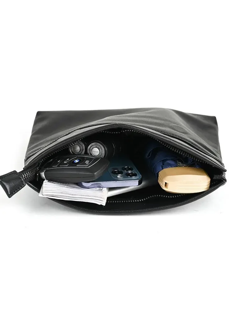 Men's Leather Crossbody Shoulder Bag for Phone and Accessories