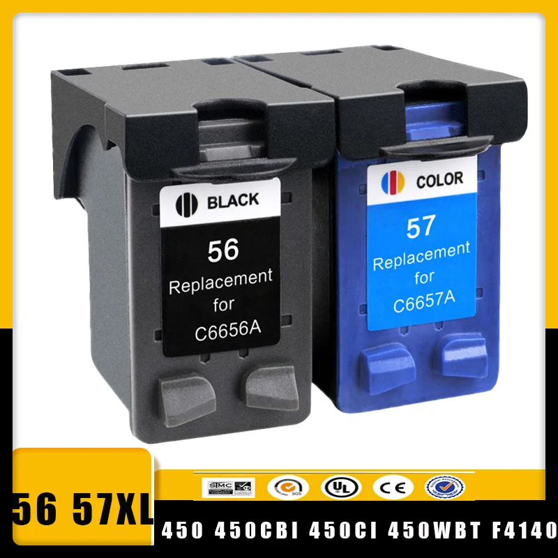 

Сменный картридж 56XL 57XL для принтера HP 56 57 for HP56 For HP57 Deskjet 450 450cbi 450ci 450wbt F4140 F4180 5150 5550