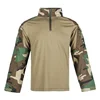 Men's Outdoor Tactical Hiking T-Shirts,Hunting  Camouflage Long Sleeve Hunting Climbing Shirt,Male Breathable Sport Clothes 3