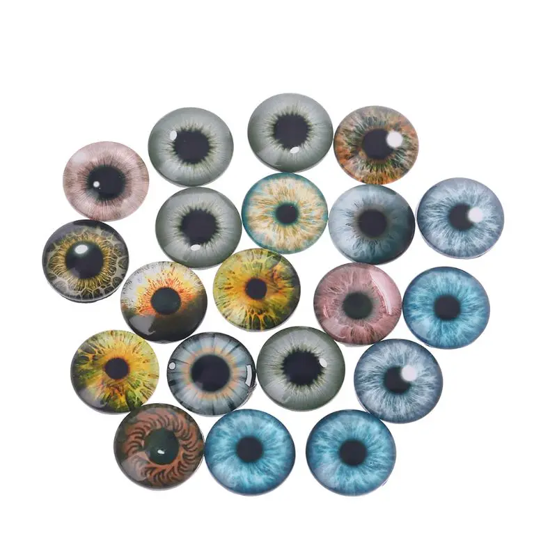 

20Pcs Glass for Doll Eyes Animal DIY Crafts Eyeballs For Dinosaur Eye Accessorie