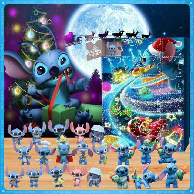 Lilo Stitch Christmas Advent Calendar Box Super Rise In Box Stitch Advent Countdown Kid Surprise Juguetes